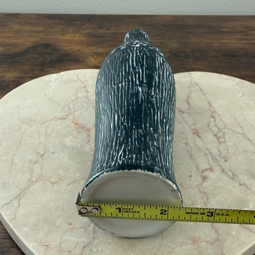 Black and White Textured Vase
